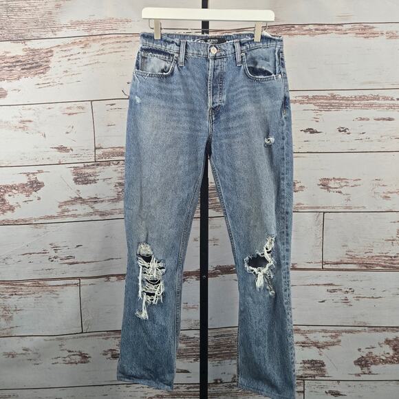 Hudson Thalia Loose Fit Jeans Distressed Size 26 - Picture 1 of 10